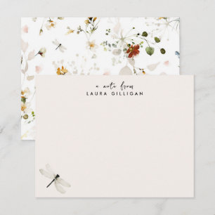 Sweetest Pink Floral Personalized Stationery Notitiekaartje