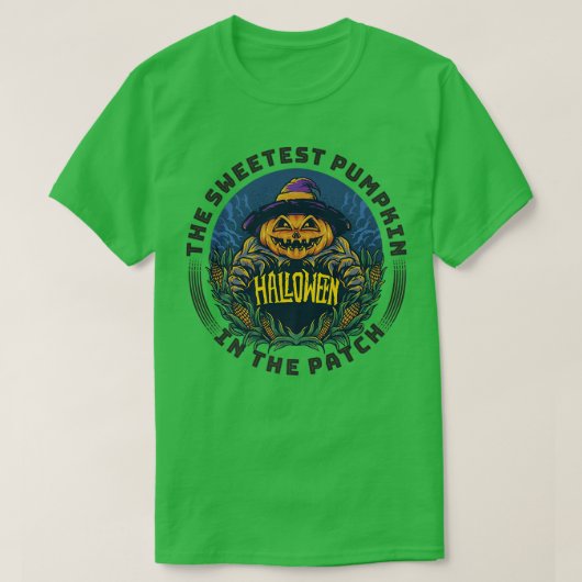Sweetest Pumpkin in the Patch Funny Jack-O-Lantern T-shirt (Design voorkant)