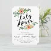 Sweetest Shower Baby shower Invitation Kaart (Staand voorkant)