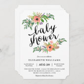 Sweetest Shower Baby shower Invitation Kaart (Voorkant / Achterkant)