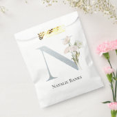 Sweetest White Floral Bedankzakje (Gezegeld)