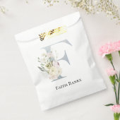 Sweetest White Floral Bedankzakje (Gezegeld)