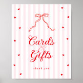Sweetheart Baby Shower Cards & Gifts Sign Poster (Voorkant)