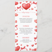 Sweetheart Baby Shower Menu Card (Voorkant)