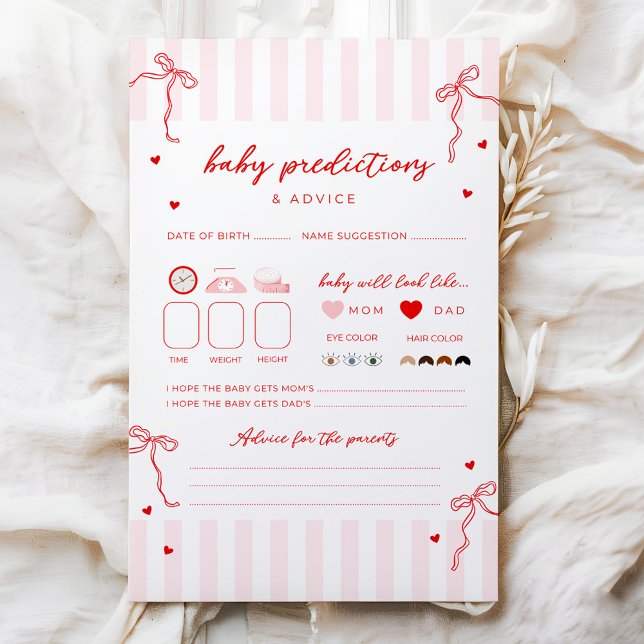 Sweetheart Baby Shower Prediction & Advice Game (Creator heeft geüpload)