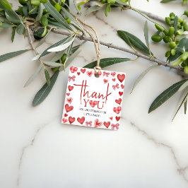 Sweetheart Baby Shower Thank You Favor Tag Bedankjes Labels