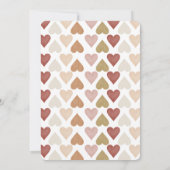 SWEETHEART Baby shower Valentijnse  uitnodiging (Achterkant)