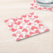 Sweetheart Baby Shower Valentine  Kartonnen Onderzetters (Schuin)