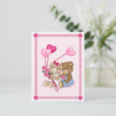 Sweetheart Beren Briefkaart (Staand voorkant)