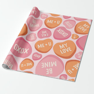 Sweetheart Berichten Patroon Cadeaupapier