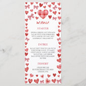 Sweetheart Birthday Party Menu Sign (Voorkant)