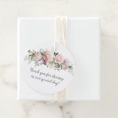 Sweetheart Blush Ronde Bruiloft | Bedankjes Labels (In situ)