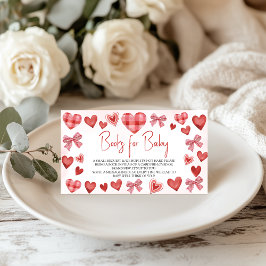 Sweetheart Books for Baby Baby Shower Card Informatiekaartje