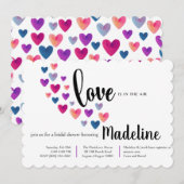 Sweetheart bruids douche uitnodiging (Voorkant / Achterkant)