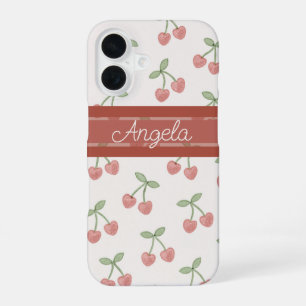 Sweetheart Cherries iPhone 16 Hoesje
