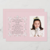 Sweetheart Corners Foto Religieuze Uitnodiging (Voorkant / Achterkant)