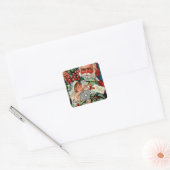 Sweetheart Days Kerstmis Vierkante Sticker (Envelop)