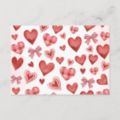 Sweetheart Diaper Raffle Baby Shower Ticket Informatiekaartje (Achterkant)