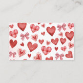 Sweetheart Diaper Raffle Baby Shower Ticket Informatiekaartje (Achterkant)