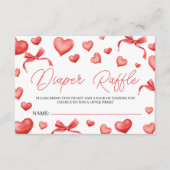 Sweetheart Diaper Raffle Ticket Informatiekaartje (Voorkant)