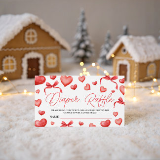 Sweetheart Diaper Raffle Ticket Informatiekaartje