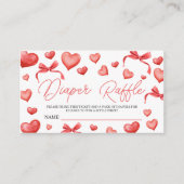 Sweetheart Diaper Raffle Ticket Informatiekaartje (Voorkant)