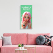 Sweetheart Elfie Canvas Afdruk (Insitu (Woonkamer))
