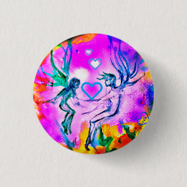 SWEETHEART FAERIES PINK PIN RONDE BUTTON 5,7 CM
