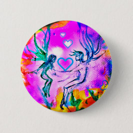 SWEETHEART FAERIES PINK PIN RONDE BUTTON 5,7 CM