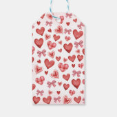 Sweetheart First Birthday Favor Tag Cadeaulabel (Achterkant)