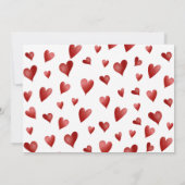 Sweetheart First Birthday Invitation Photo Kaart (Achterkant)