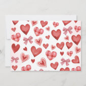 Sweetheart First Birthday Invitation with Photo Kaart (Achterkant)