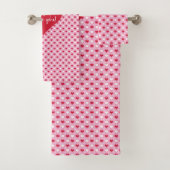 Sweetheart Hearts Personalized Valentine Bath Towe Bad Handdoek (Insitu)