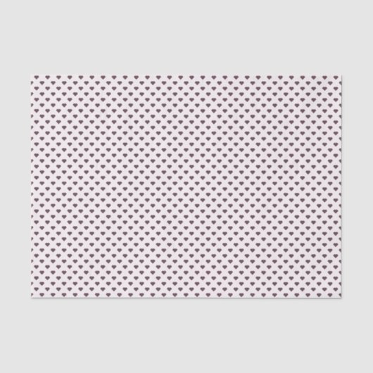 Sweetheart Micro Dot (Bruin Op Wit) Tissuepapier (Voorkant)
