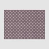 Sweetheart Micro Dot (Wit Op Bruin) Tissuepapier (Voorkant)