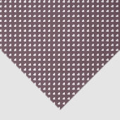 Sweetheart Micro Dot (Wit Op Bruin) Tissuepapier (Detail)