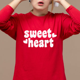 SweetHeart Modern Red Women's Valentijnsdag T-shirt