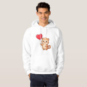 Sweetheart Monkey with Balloon valentine Hoodie (Voorkant volledig)