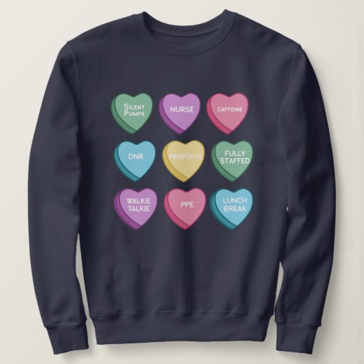 Sweetheart Nurses Valentine's Day Trui (Design voorkant)