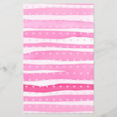 Sweetheart pink bow baby shower Bingo game Flyer (Achterkant)