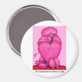 Sweetheart poedel ronde magneet (Voorkant / Achterkant)