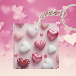 Sweetheart Polka Dots Sleutelhanger