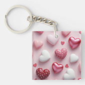 Sweetheart Polka Dots Sleutelhanger (Voorkant)