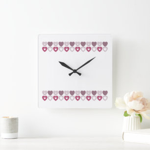 Sweetheart Quilt Mok Vierkante Klok