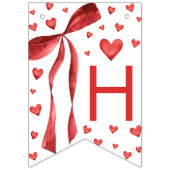 Sweetheart Red Bow Birthday Banner (Tweede vlag)