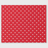 Sweetheart Red & White Valentine Hearts Cadeaupapier (Vlak)