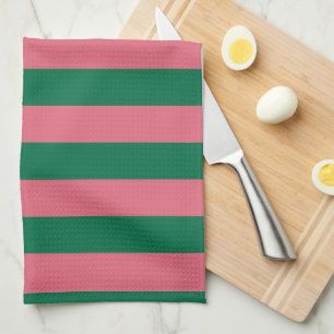 Sweetheart Roze Inmaakgroen Streep Theedoek