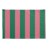 Sweetheart Roze Inmaakgroene Streep Kussensloop (Achterkant-Rechts)