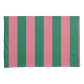 Sweetheart Roze Inmaakgroene Streep Kussensloop (Voorkant-Rechts)