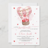 Sweetheart Roze Valentijn Baby shower Kaart (Voorkant)